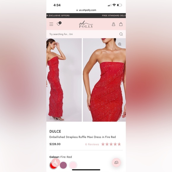 embellished strapless maxi dress - Picture 1 of 6